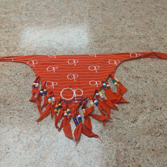 Vintage 1980's Ocean Pacific Banana With Beaded Fringe - Picture 3 of 6